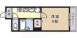 ルース・デ・六甲 1Kの間取図画像