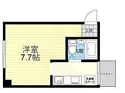 サルナート中原 ワンルームの間取図画像