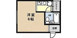 サルナート中原 ワンルームの間取図画像