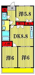 間取図画像 3DK