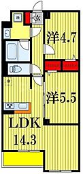 間取図画像 2LDK