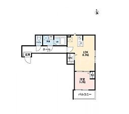間取図画像 1LDK