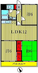 リアライズ新松戸 3LDKの間取図画像