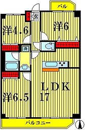 アンクレージュ 3LDKの間取図画像