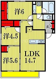 ルーチェ・フォレ 3LDKの間取図画像