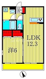 リブリ・セレシア 1LDKの間取図画像
