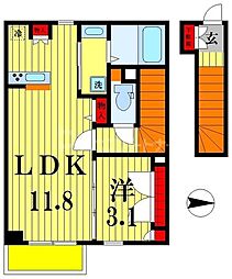 VIELL 1LDKの間取図画像