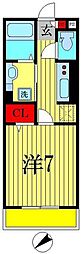 アドラブール 1Kの間取図画像