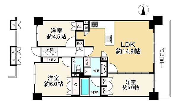 間取りを拡大表示