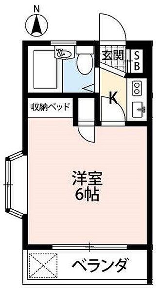 ホワイトハイツ ｜埼玉県川越市大字吉田(賃貸アパート1K・2階・16.50㎡)の写真 その2