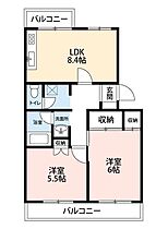 エスポワール所沢  ｜ 埼玉県所沢市南住吉（賃貸マンション2LDK・2階・43.22㎡） その2