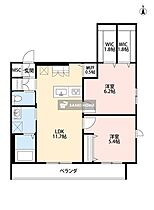 エーデルレーヴェ  ｜ 埼玉県所沢市宮本町１丁目（賃貸アパート2LDK・2階・59.22㎡） その2