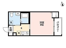 MELDIA西所沢 III  ｜ 埼玉県所沢市大字山口（賃貸アパート1K・2階・25.47㎡） その2