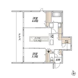 エテルナ 2LDKの間取図画像