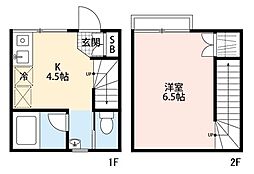 ENハイツエコ 1Kの間取図画像