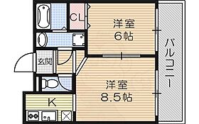 ハイツエルザ 402 ｜ 大阪府大阪市淀川区塚本５丁目10番11号（賃貸マンション1LDK・4階・33.85㎡） その2