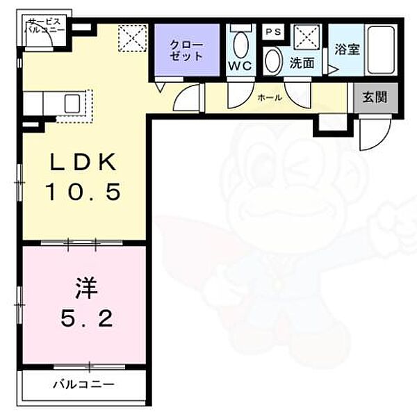 ラグーナ ルカ ｜大阪府大阪市西淀川区柏里３丁目(賃貸アパート1LDK・2階・38.65㎡)の写真 その2