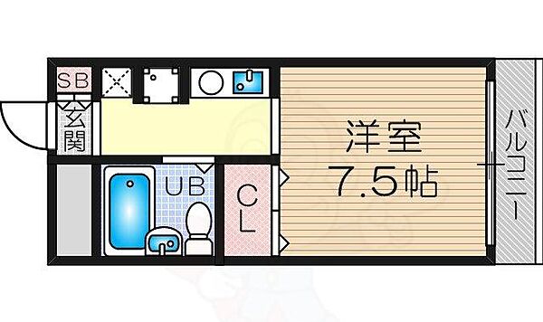 Helios ｜大阪府大阪市淀川区塚本６丁目(賃貸マンション1R・5階・20.72㎡)の写真 その2