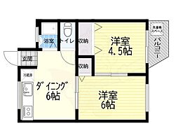 中本マンション 2階/2B