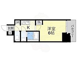 プランドール新北野 6階/-