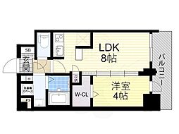 プランドール新北野 4階/-