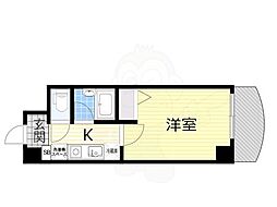 ノルデンハイム東三国2 1Kの間取図画像