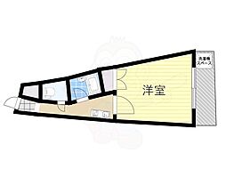 コンフォート 1Kの間取図画像