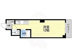 十三エステートハイツ ワンルームの間取図画像