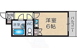 Grandcourt新大阪 ワンルームの間取図画像