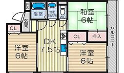 エル三津屋 3LDKの間取図画像