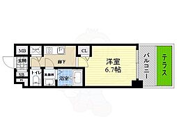 ベラジオ三国駅前 1Kの間取図画像