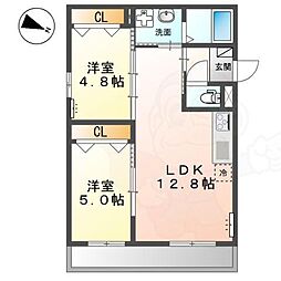 (仮称)淀川区三津屋南新築マンション 2LDKの間取図画像
