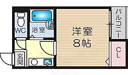 香川ハイツ 1Kの間取図画像