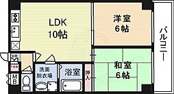 ヴィラエスポアール 2LDKの間取図画像