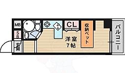 ラ・パルフェ・ド・パラツィーナ ワンルームの間取図画像