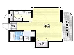 ブエナビスタ ワンルームの間取図画像