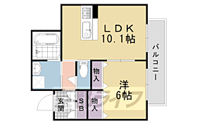 京都府京都市伏見区羽束師鴨川町（賃貸マンション1LDK・3階・41.24㎡） その2