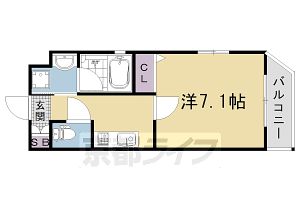 ベラジオ雅び京都円町II 304｜京都府京都市中京区西ノ京伯楽町(賃貸マンション1K・3階・24.64㎡)の写真 その2