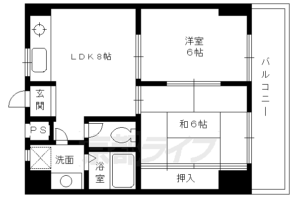 セノータ 705｜京都府京都市下京区油小路通綾小路下ル風早町(賃貸マンション2LDK・7階・45.11㎡)の写真 その2