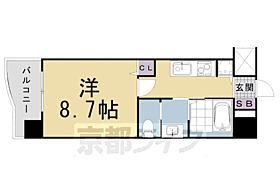 ｃａｓａ　ｖｅｒｄｅ高辻 805 ｜ 京都府京都市下京区骨屋町（賃貸マンション1K・8階・26.00㎡） その2