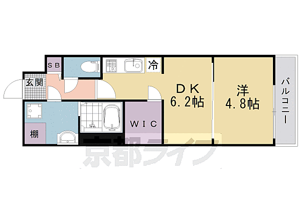 ファステート京都壬生フィエロ 403｜京都府京都市中京区壬生天池町(賃貸マンション1DK・4階・28.98㎡)の写真 その2