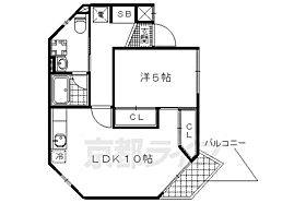 京都府京都市山科区大宅御所田町（賃貸マンション1LDK・2階・36.60㎡） その2