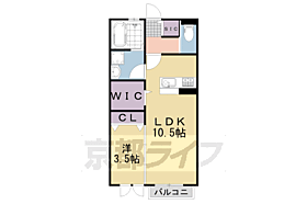 京都府京都市伏見区桃山水野左近西町（賃貸アパート1LDK・2階・40.45㎡） その2