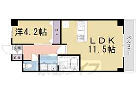 京都府京都市右京区西院西田町（賃貸アパート1LDK・1階・40.05㎡） その2