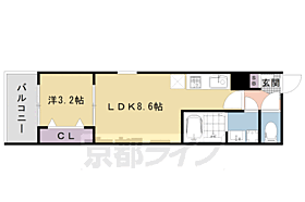 京都府京都市右京区梅津尻溝町（賃貸アパート1LDK・3階・30.03㎡） その2