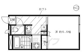 レオパレスプリオール東山 101 ｜ 京都府京都市東山区福稲高原町（賃貸アパート1K・1階・20.28㎡） その2