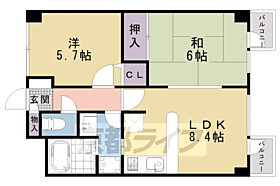 サンフローラ三条大宮 404 ｜ 京都府京都市中京区大宮通姉小路下ル姉大宮町東側（賃貸マンション2LDK・4階・46.03㎡） その2