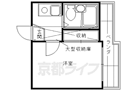 京都府京都市伏見区深草ヲカヤ町（賃貸アパート1K・2階・16.37㎡） その2