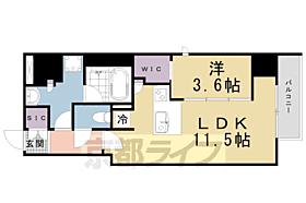 ラ・アトレレジデンス京都 502 ｜ 京都府京都市下京区七条通間之町東入材木町（賃貸マンション1LDK・5階・41.91㎡） その2