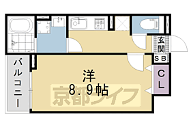 シャルマン唐橋南 304 ｜ 京都府京都市南区唐橋南琵琶町（賃貸アパート1K・3階・31.00㎡） その2